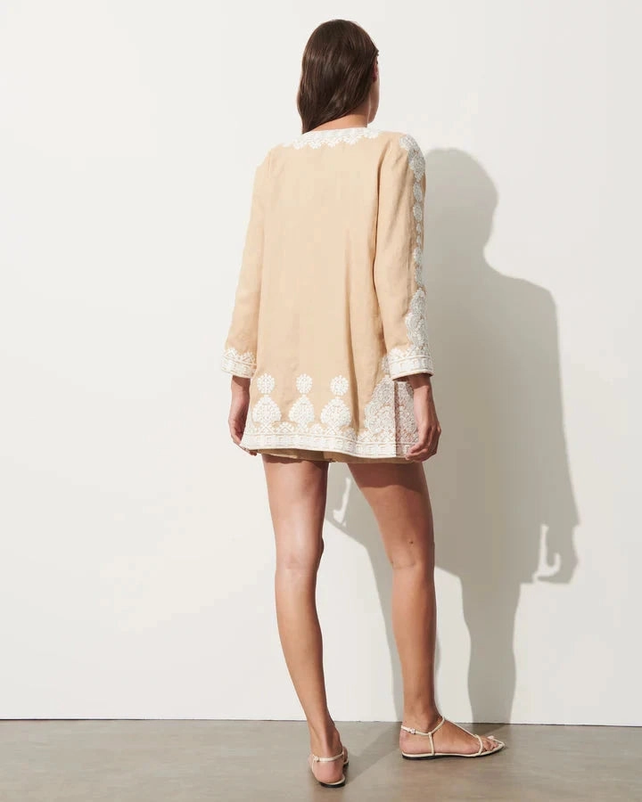 Wren Jacket Travertine Sand Packable option Hardware